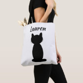 Personalisiert Black Cat Silhouette Tasche (Von Nahem)