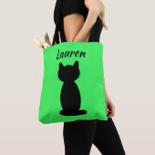 Personalisiert Black Cat Silhouette Tasche (Von Nahem)