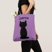 Personalisiert Black Cat Silhouette Tasche (Von Nahem)