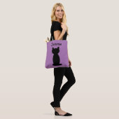 Personalisiert Black Cat Silhouette Tasche (Am Model)
