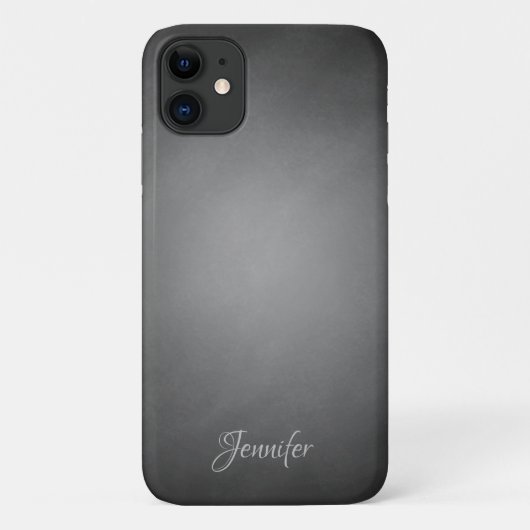 Personalisiert Black Chalkboard Vignette Case-Mate iPhone Hülle (Rückseite)