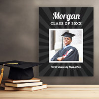 Personalisiert Black Class of 2025 Abschluss Foto