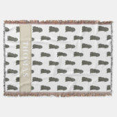 Personalisiert Black Cocker Spanel Decke (Vorderseite)