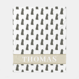 Personalisiert Black Cocker Spanel Fleecedecke