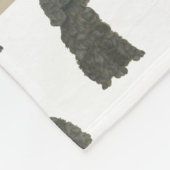Personalisiert Black Cocker Spanel Fleecedecke (Ecke)