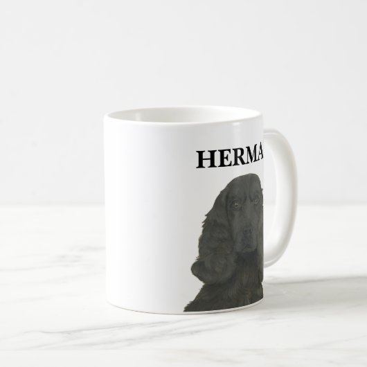 Personalisiert Black Cocker Spanel Kaffeetasse (VorderseiteRechts)