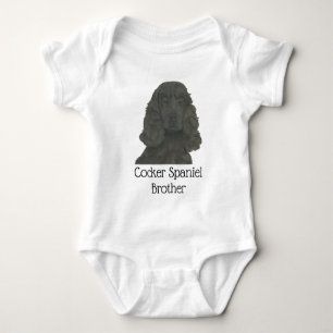Personalisiert Black Cocker Spaniel Hund Baby Strampler