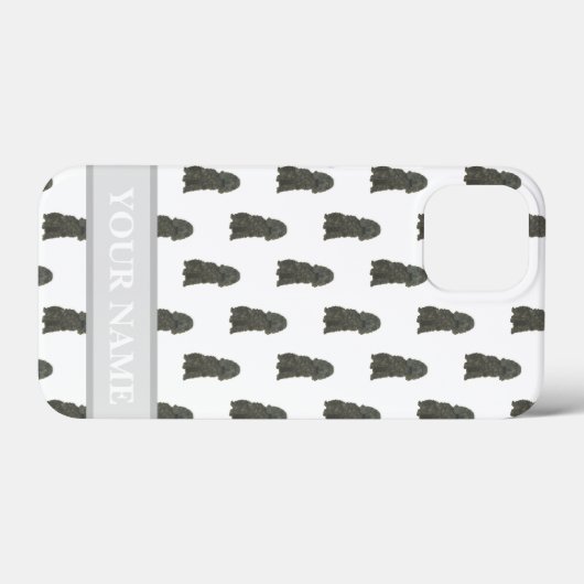 Personalisiert Black Cocker Spaniel Hund Case-Mate iPhone Hülle (Rückseite (Horizontal))