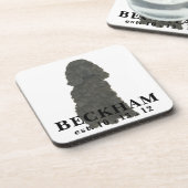 Personalisiert Black Cocker Spanische Getränkeabde Getränkeuntersetzer (Linke Seite)