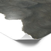 Personalisiert Black Cocker Spanische Kunst Fotodruck (Ecke)