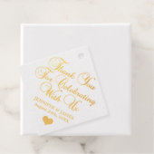 Personalisiert Black Color Gold Vielen Dank für Ih Geschenkanhänger (Mit Box)