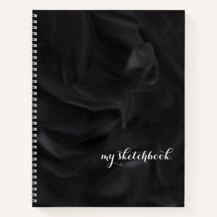 Personalisiert Black Cover Minimalistisch Sketchbo Notizblock