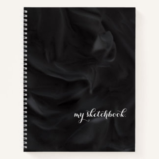 Personalisiert Black Cover Minimalistisch Sketchbo Notizblock