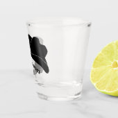 Personalisiert Black Cowboy Rodeo Hat Boot Schnapsglas (Rechts)