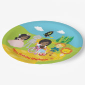 Personalisiert Black Dorthy von OZ Pappteller (Schrägansicht)