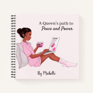 Personalisiert Black Girl Notebook, Custom Journal Notizblock