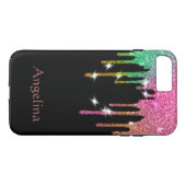 Personalisiert Black Gold Glitzer Confetti Drillin Case-Mate iPhone Hülle (Rückseite (Horizontal))