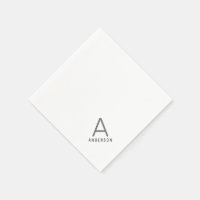 Personalisiert Black Gray Modern Initial