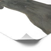 Personalisiert Black Great Dane Art Fotodruck (Ecke)