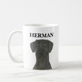 Personalisiert Black Great Dane Kaffeetasse