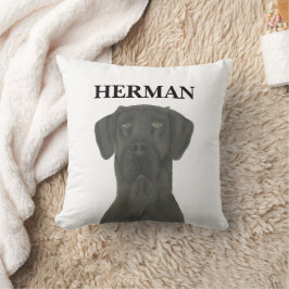 Personalisiert Black Great Dane Kissen