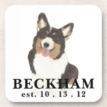 Personalisiert Black Headed Tricolor Corgi