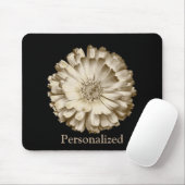 Personalisiert Black Hübsch Daisy Blume Mousepad (Mit Mouse)