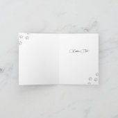 Personalisiert Black Labrador Weihnachtskarte Dankeskarte (Innenseite)