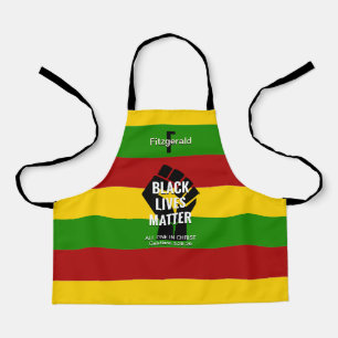 Personalisiert   BLACK LIVES MATTER   Christlich Schürze