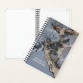 Personalisiert Black Marble Artist Sketchbook Notizblock (Innen)
