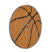 Personalisiert Black Modern Basketball Dart Dartscheibe (Vorderseite Links)