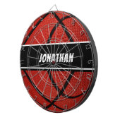 Personalisiert Black Modern Basketball Dartscheibe (Vorderseite rechts)