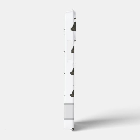 Personalisiert Black Pitbull Staffy Dog Case-Mate iPhone Hülle (Rückseite / Rechts)