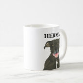 Personalisiert Black Pitbull Staffy Dog Kaffeetasse (VorderseiteRechts)