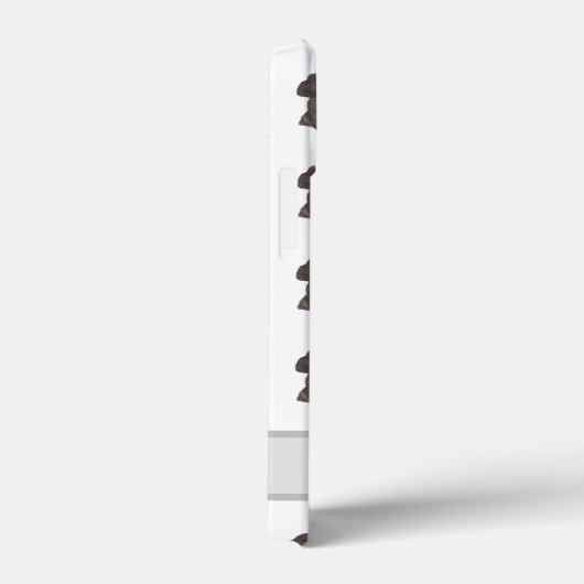 Personalisiert Black Poodle Dog Case-Mate iPhone Hülle (Rückseite / Rechts)