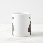 Personalisiert Black Poodle Kaffeetasse (Mittel)