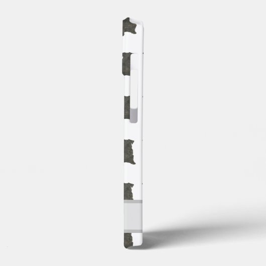 Personalisiert Black Schnauzer Dog Case-Mate iPhone Hülle (Rückseite / Links)