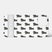 Personalisiert Black Schnauzer Dog Case-Mate iPhone Hülle (Rückseite (Horizontal))