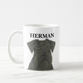 Personalisiert Black Schnauzer Kaffeetasse
