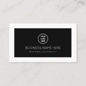 Personalisiert Black Simple, Modern, Minimalistisc Treuekarte (Vorderseite)