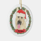 Personalisiert Black & Tan German Shepherd Keramik Ornament (Rechts)