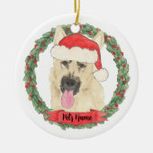 Personalisiert Black & Tan German Shepherd Keramik Ornament (Vorne)