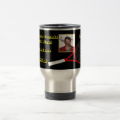 Personalisiert Black Tennis Foto Tumbler Reisebecher (Mittel)