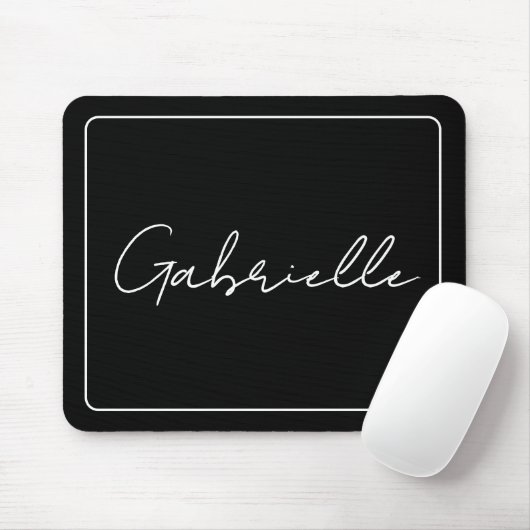 Personalisiert Black Trend Mouse Pad - Simpliciti Mousepad (Mit Mouse)