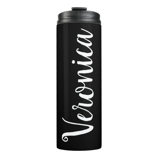Personalisiert Black Tumbler Thermosbecher (Vorderseite)