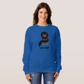 Personalisiert Black und Tan Cavalier Spaniel Sweatshirt (Vorne ganz)