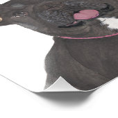 Personalisiert Black und Tan Frenchie French Bulld Fotodruck (Ecke)