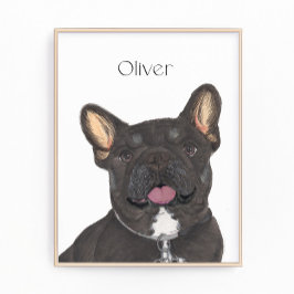 Personalisiert Black und Tan Frenchie French Bulld Fotodruck