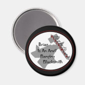 Personalisiert Blacksmith Magnet (Vorderseite/Rückseite)