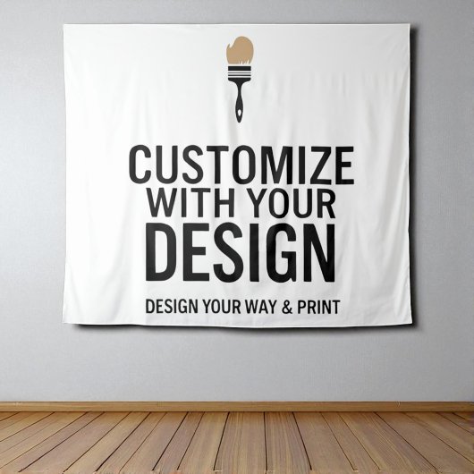 Personalisiert Blank, kundenspezifisch 104x88" Wandteppich